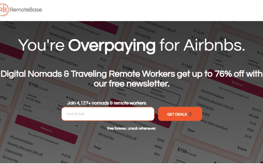 RemoteBase: Your Key to Scoring Unbelievable Deals on Digital Nomad Rentals